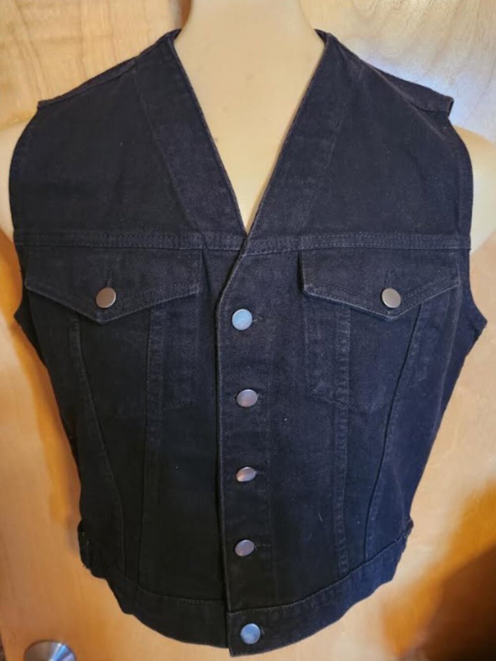TOM OF FINLAND VEST - Blk 100% Cotton - Men's VTG Gear - SMALL